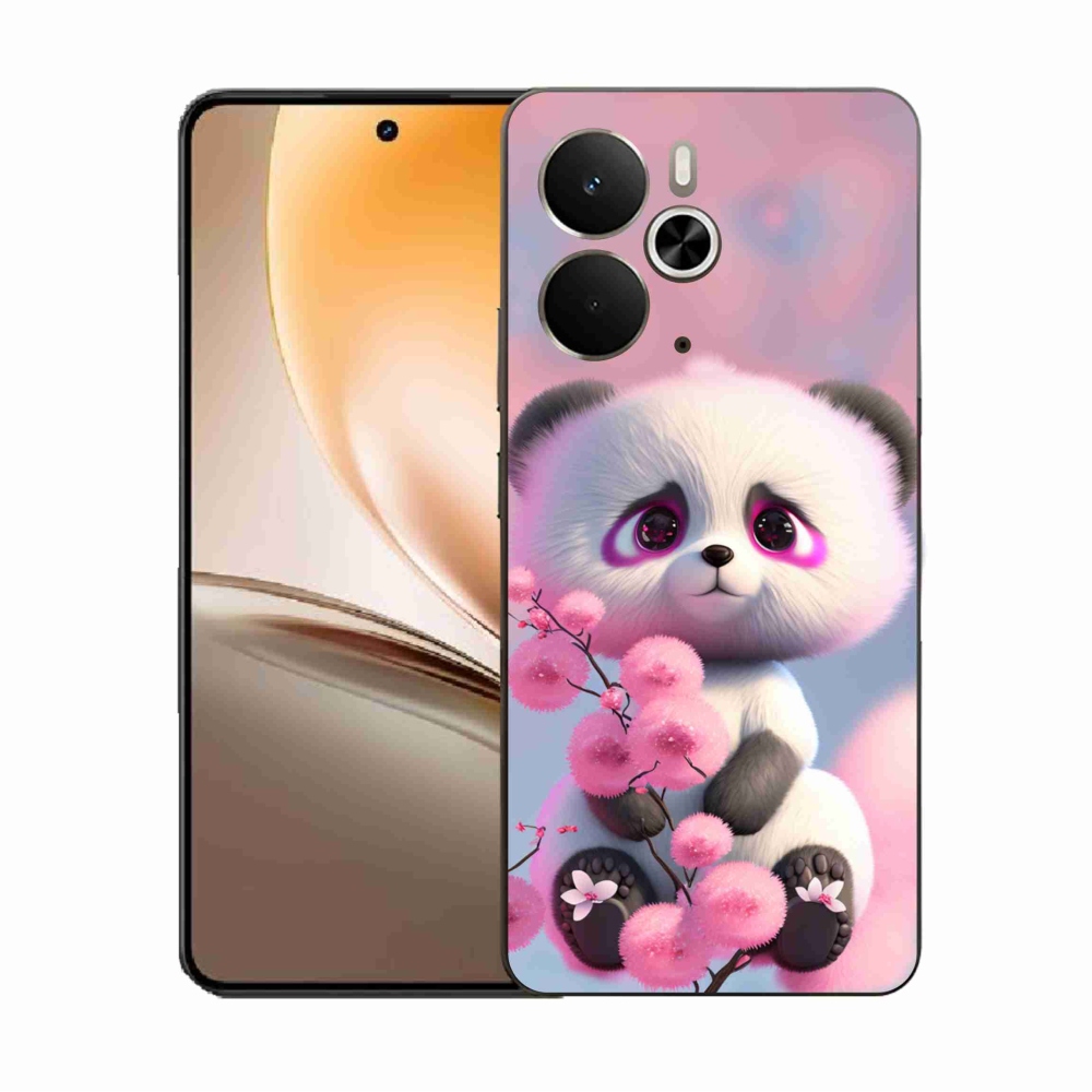 Gélový kryt mmCase na Realme 14 5G - roztomilá panda 1