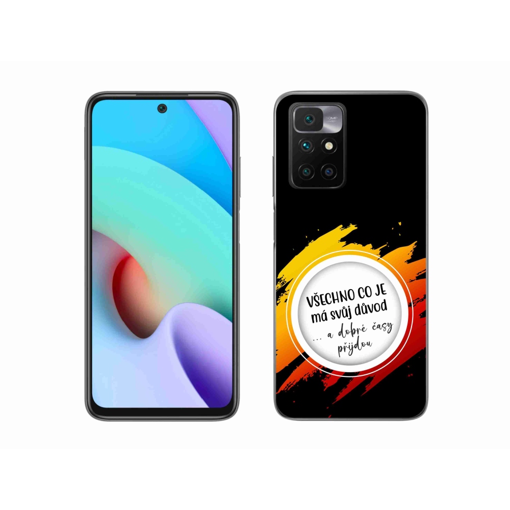 Gélový kryt mmCase na Xiaomi Redmi 10/Redmi 10 (2022) - citát 3 čierne pozadie