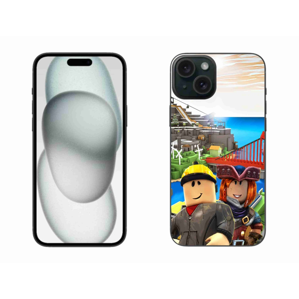 Gélový kryt mmCase na iPhone 15 Plus - roblox 1