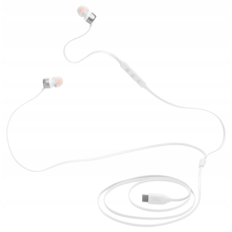 JBL Tune 310C In-Ear USB-C slúchadlá biele