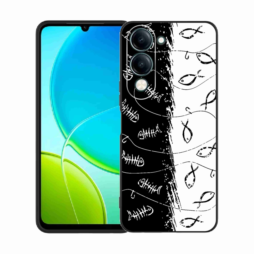 Gélový kryt mmCase na Vivo Y29s 5G - kostry a rybky