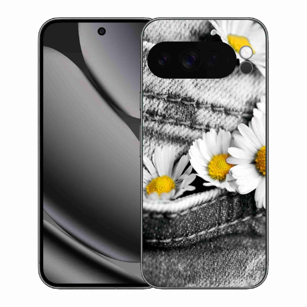 Gélový kryt mmCase na Google Pixel 10 Pro XL - margarétky