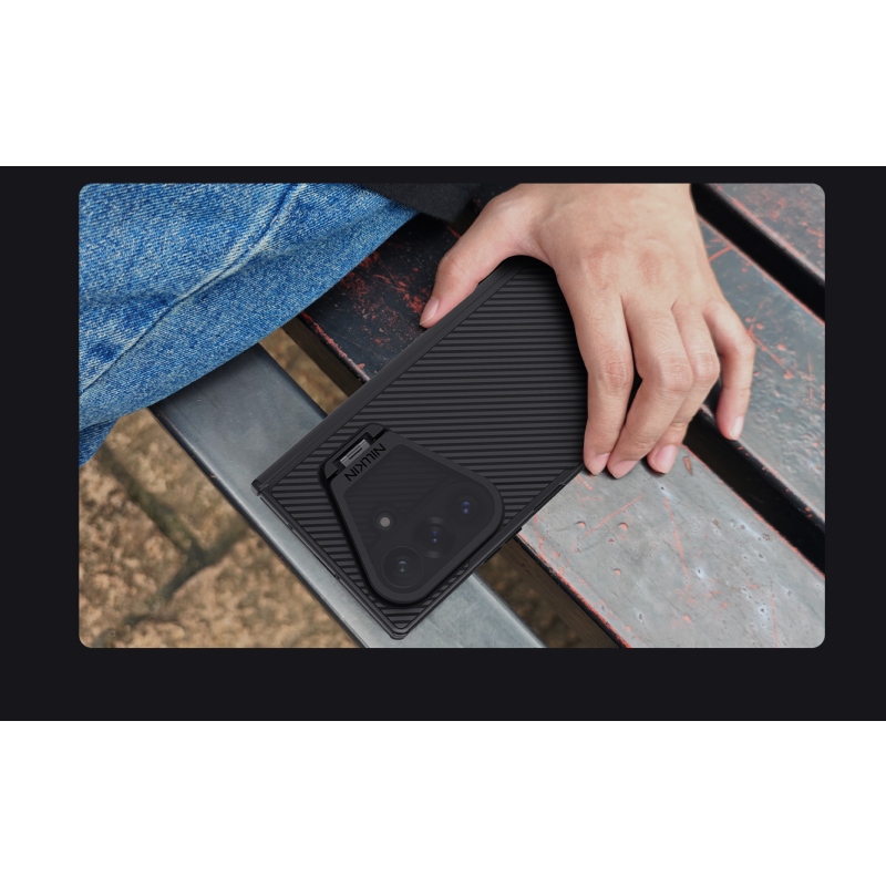 Nillkin CamShield Prop Magnetic (transparentný objektív) – zadný kryt pre Samsung Galaxy Z Fold 8 Ultra Black