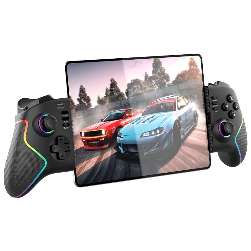 iPega 9122 Bezdrôtový naťahovací RGB gamepad pre Android/iOS/PS3/PS4/PC čierny