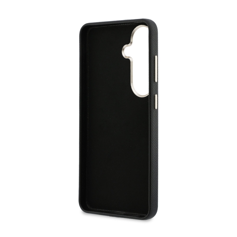 Guess PU 4G Resin Metal Logo Back Cover pre Samsung Galaxy S26+ Black