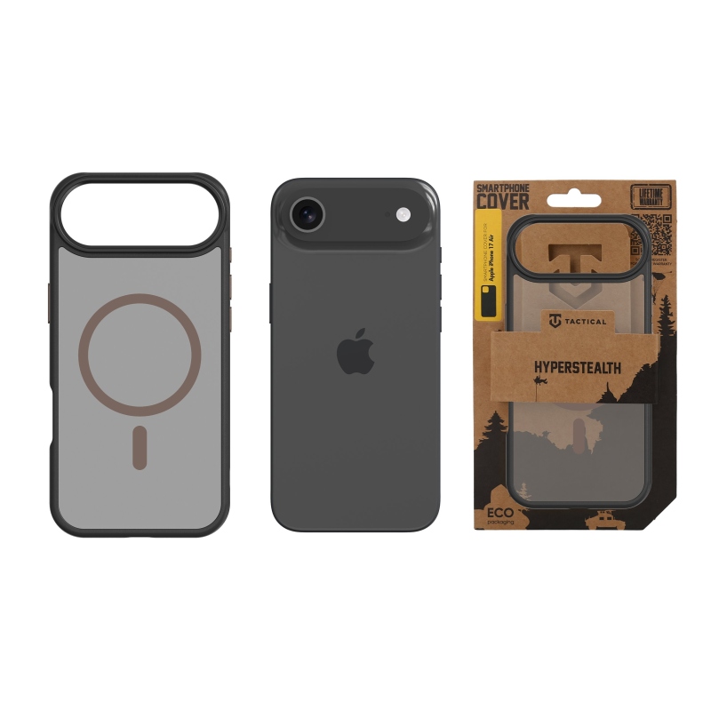 Taktický kryt MagForce Hyperstealth 2.0 pre iPhone Air Black/Moucha Moose