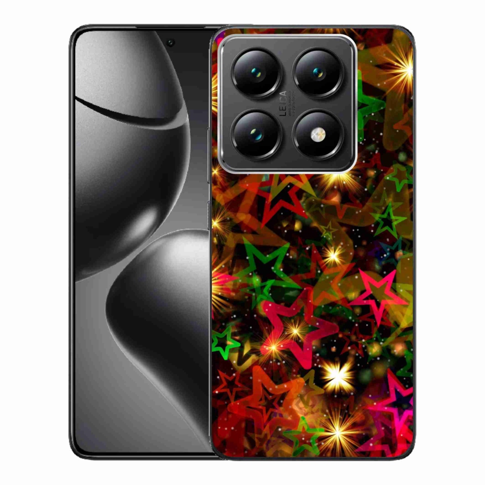 Gélový kryt mmCase na Xiaomi 14T Pro - farebné hviezdičky