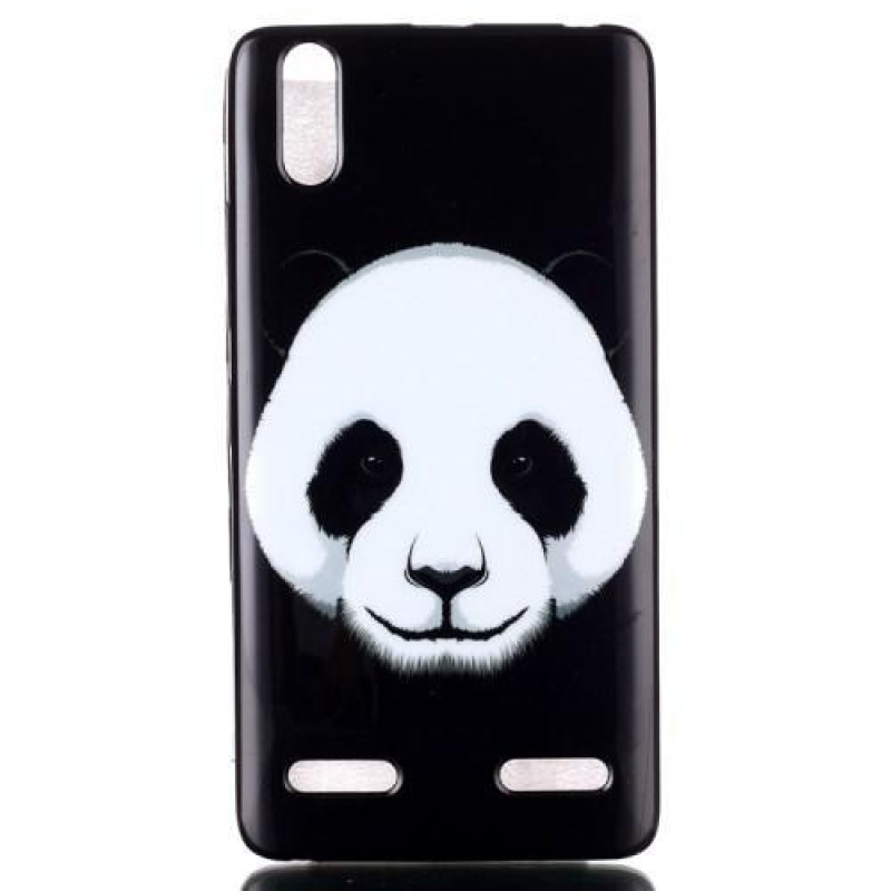 Jelly gélový obal pre mobil Lenovo A6000 - panda