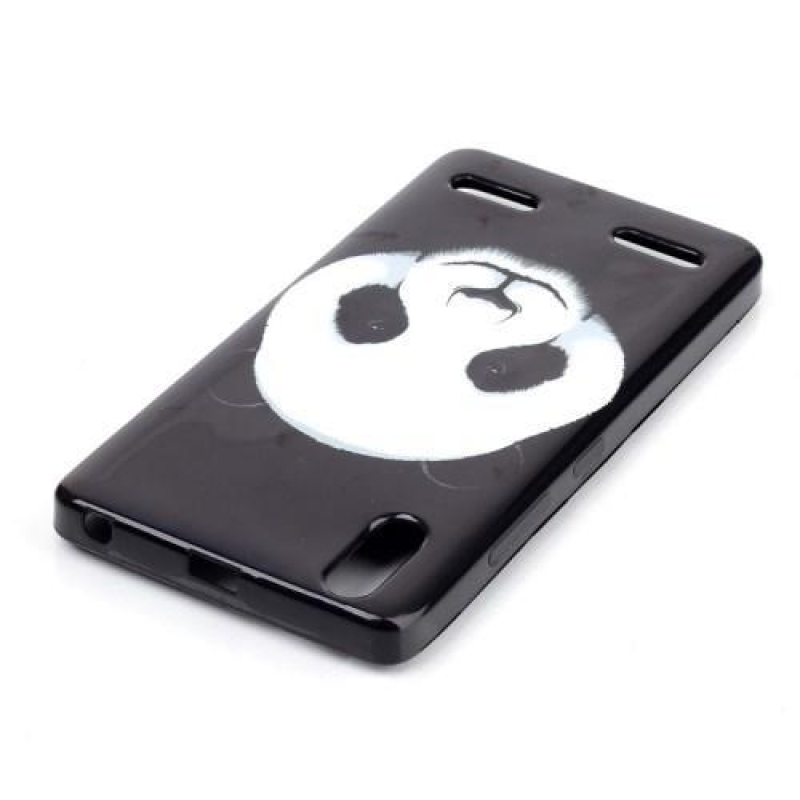 Jelly gélový obal pre mobil Lenovo A6000 - panda