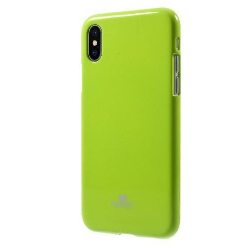 Jelly lesklý gélový obal na iPhone X - zelený