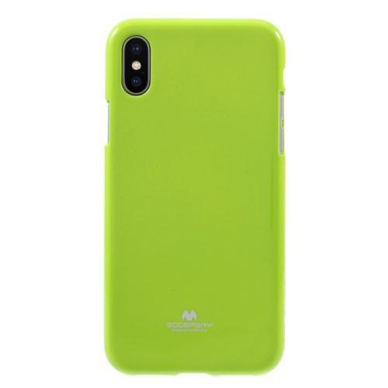 Jelly lesklý gélový obal na iPhone X - zelený