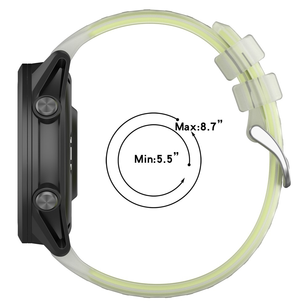 Jelly silikónový remienok na Garmin Forerunner 570 42mm - zelený