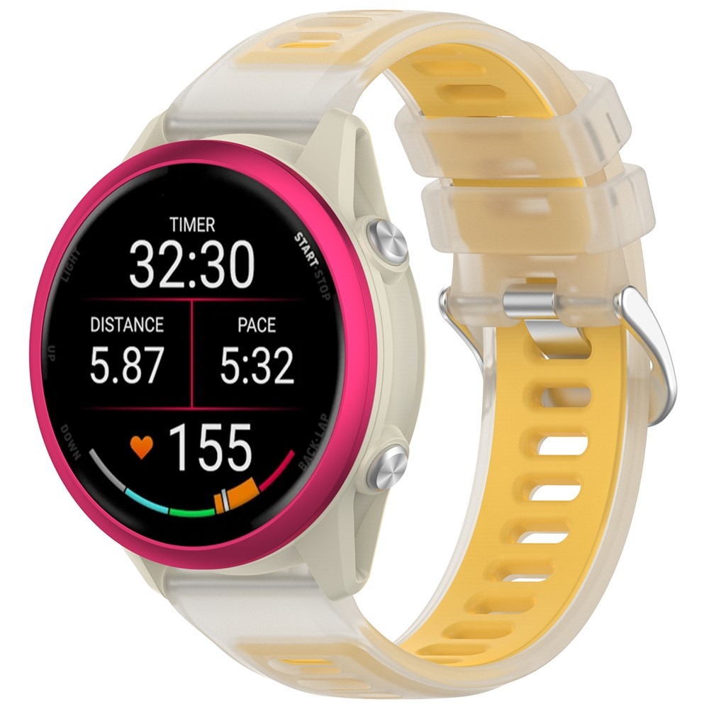 Jelly silikónový remienok na Garmin Forerunner 570 47mm/970/265 - žltý