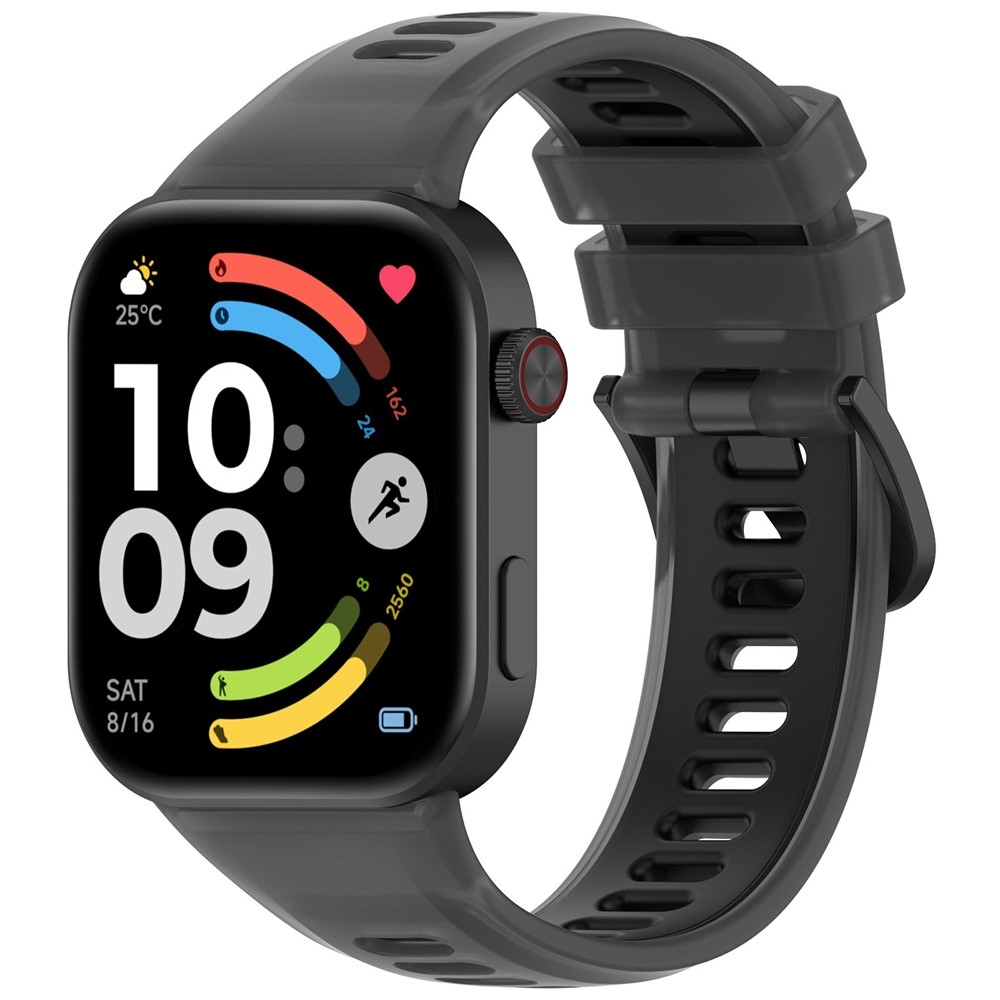 Jelly silikónový remienok na Xiaomi Smart Band 10 Pro/9 Pro/8 Pro/Redmi Watch 6/5/4 - čierny