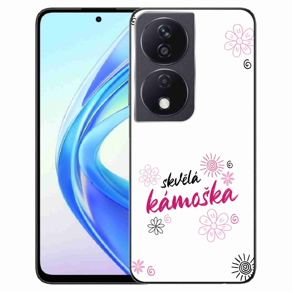 Gélový kryt mmCase na Honor X7b/Honor 90 Smart - skvelá kamoška biele pozadie