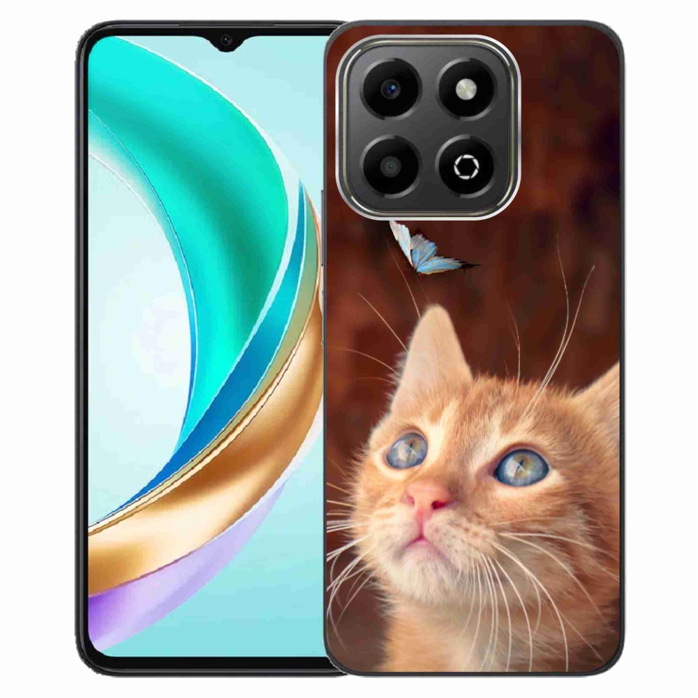 Gélový kryt mmCase na Honor X6b - motýľ a mačiatko