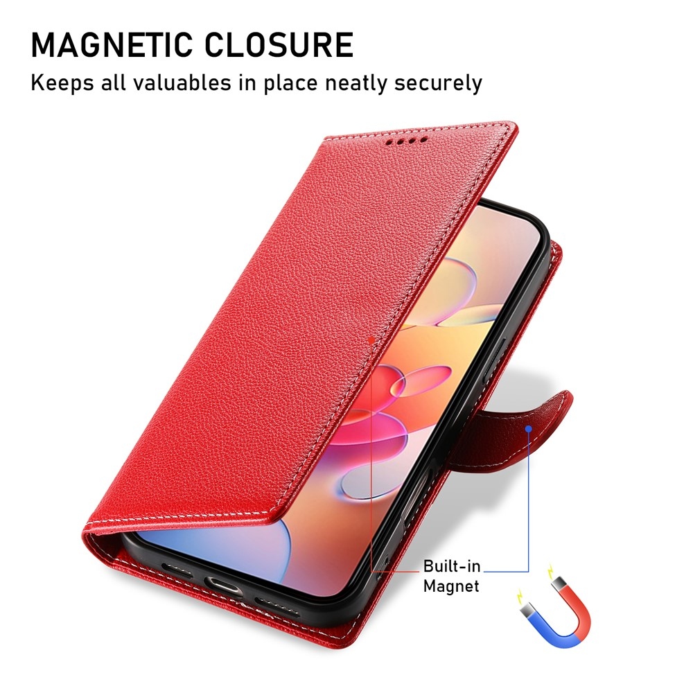 Snap knižkové púzdro na Samsung Galaxy A17 5G - červené