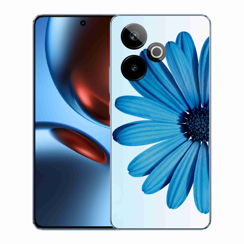 Gélový kryt mmCase na Realme GT 7 5G/GT 7T 5G - modrá margaréta