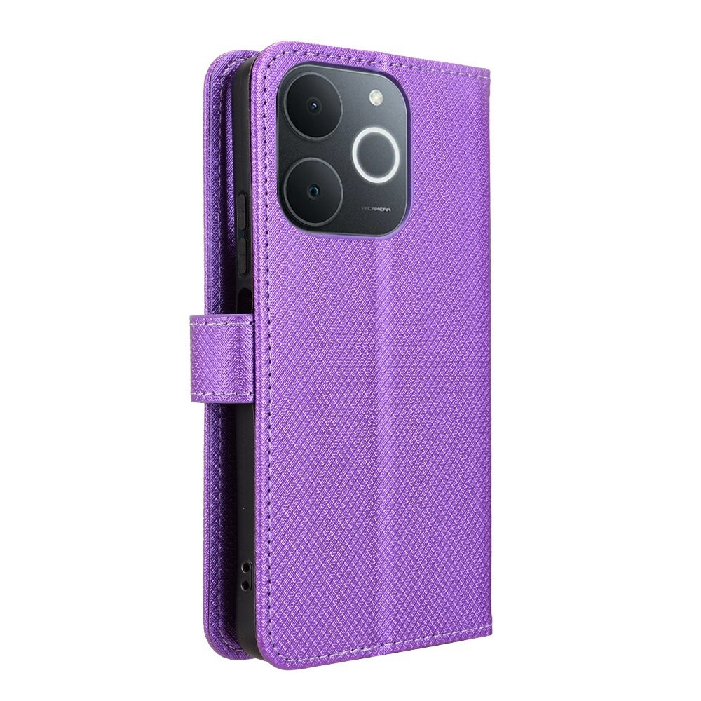 Diamond knižkové puzdro na Realme Note 70T - fialové
