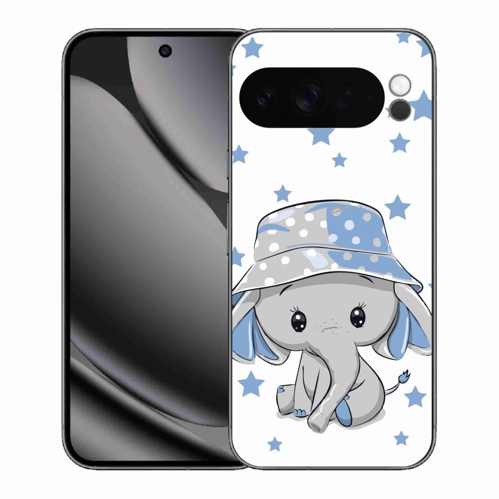 Gélový kryt mmCase na Google Pixel 10 Pro XL - modrý slon