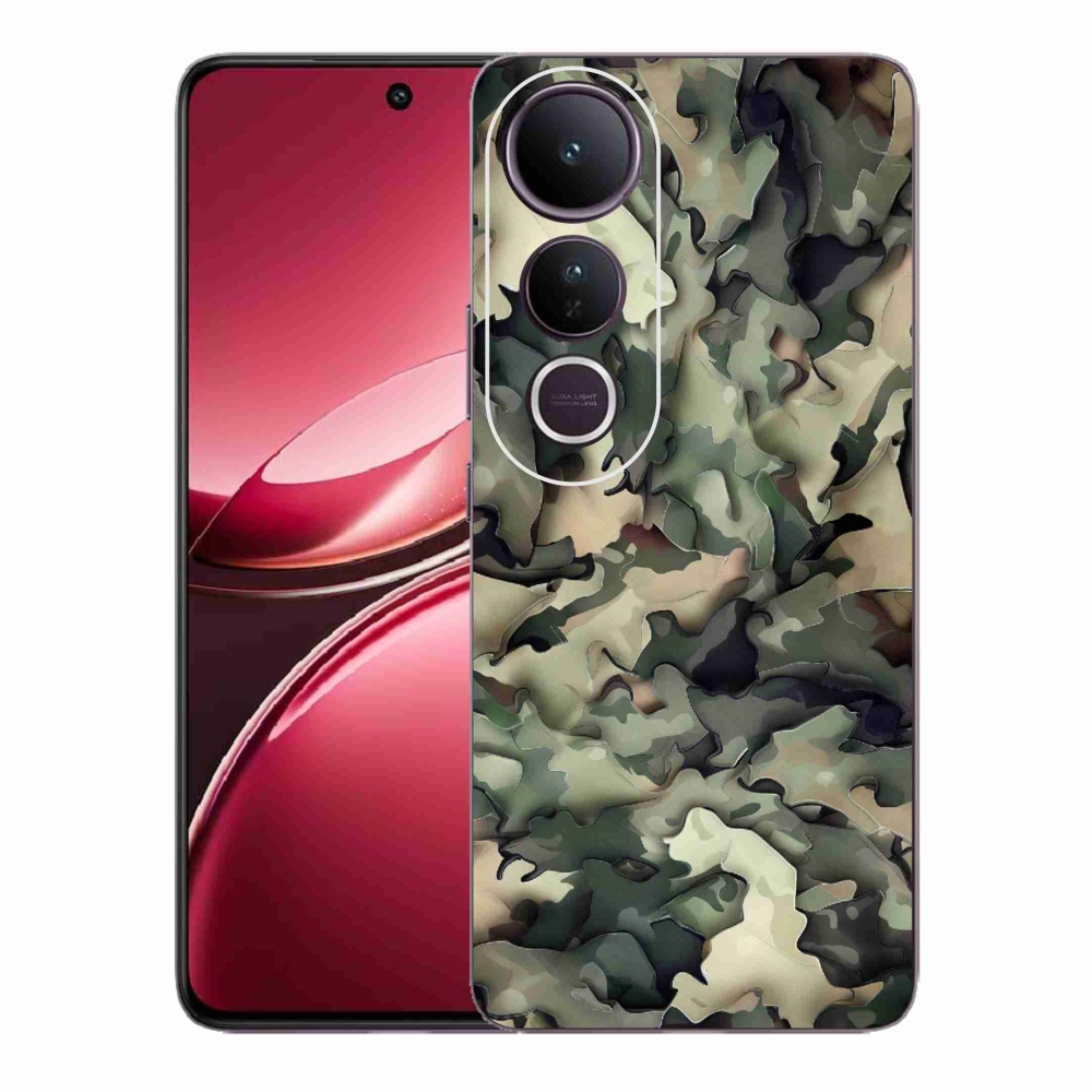 Gélový kryt mmCase na Vivo V50 Lite 4G/5G - maskáčový vzor 9