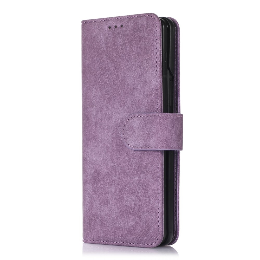 Wallet knižkové púzdro na Samsung Galaxy Z Fold5 5G - fialové