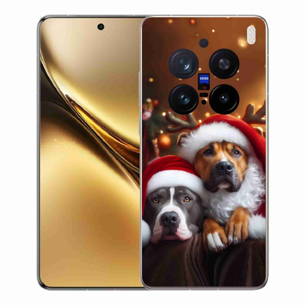 Gélový kryt mmCase na Vivo X200 Pro 5G - vianočné psy