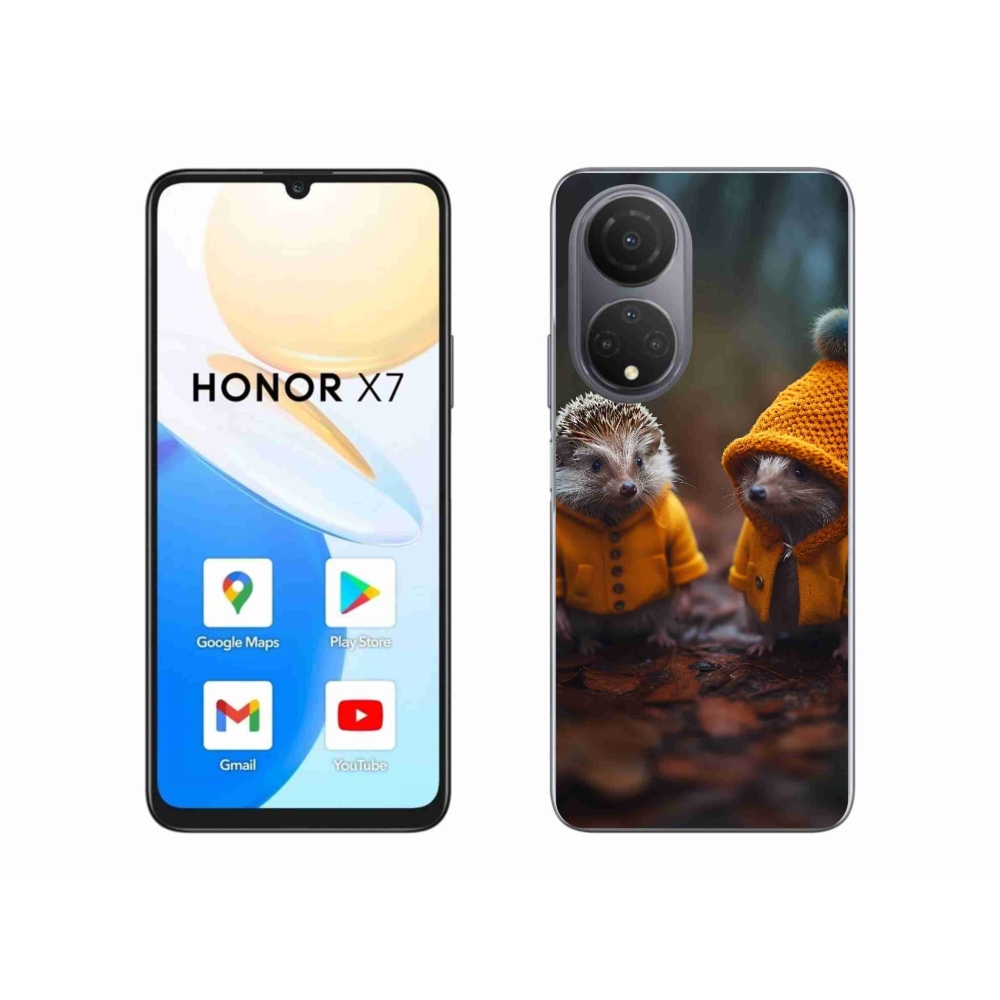 Gélový kryt mmCase na Honor X7 - ježkovia