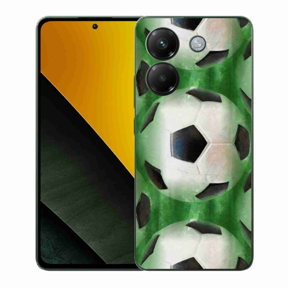 Gélový kryt mmCase na Xiaomi Poco M7 Pro 5G - futbalová lopta