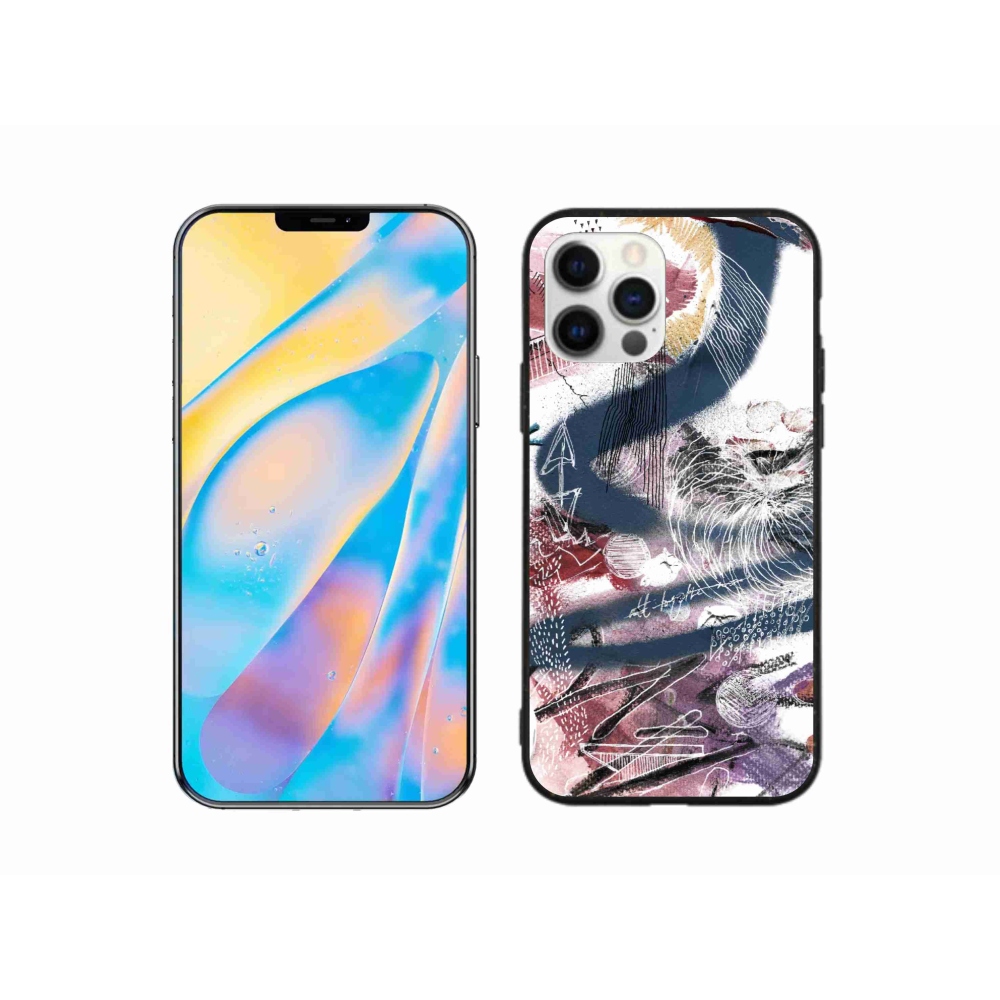 Gélový kryt mmCase na iPhone 12 - abstraktný motív 28