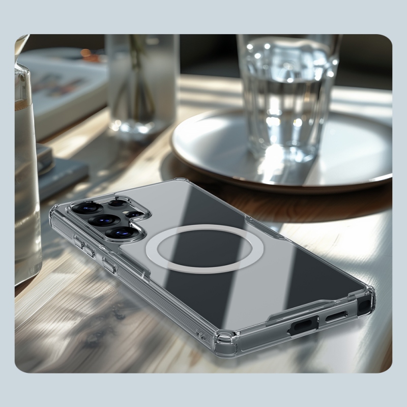 Nillkin Nature TPU PRO Magnetic Kryt pre Samsung Galaxy S25 Ultra Transparent