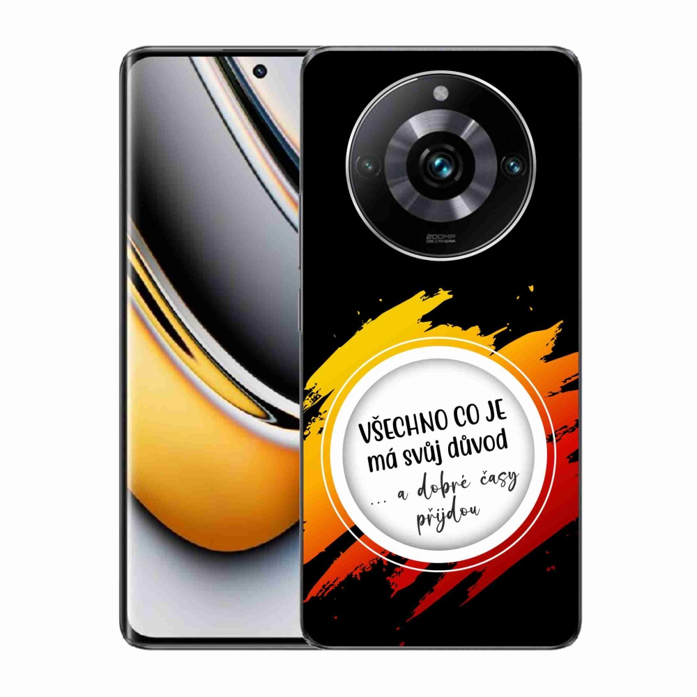 Gélový kryt mmCase na Realme 11 Pro/11 Pro+ - citát 3 čierne pozadie