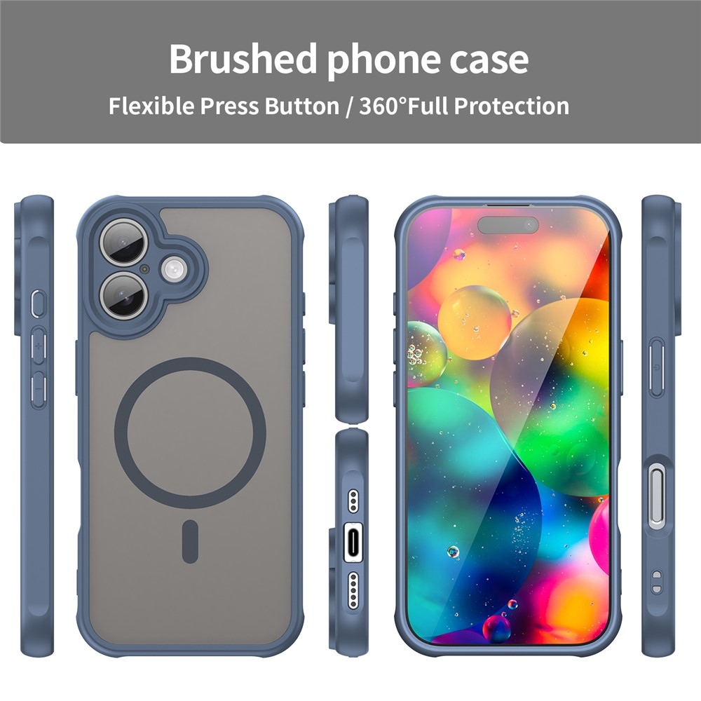 Case matný gélový obal s MagSafe na iPhone 17 - modrý