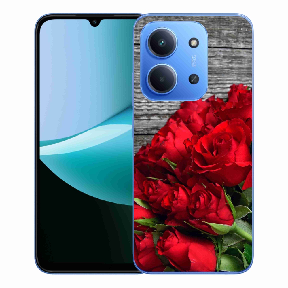 Gélový kryt mmCase na Xiaomi Redmi 15C 4G/5G (173mm) - červené ruže