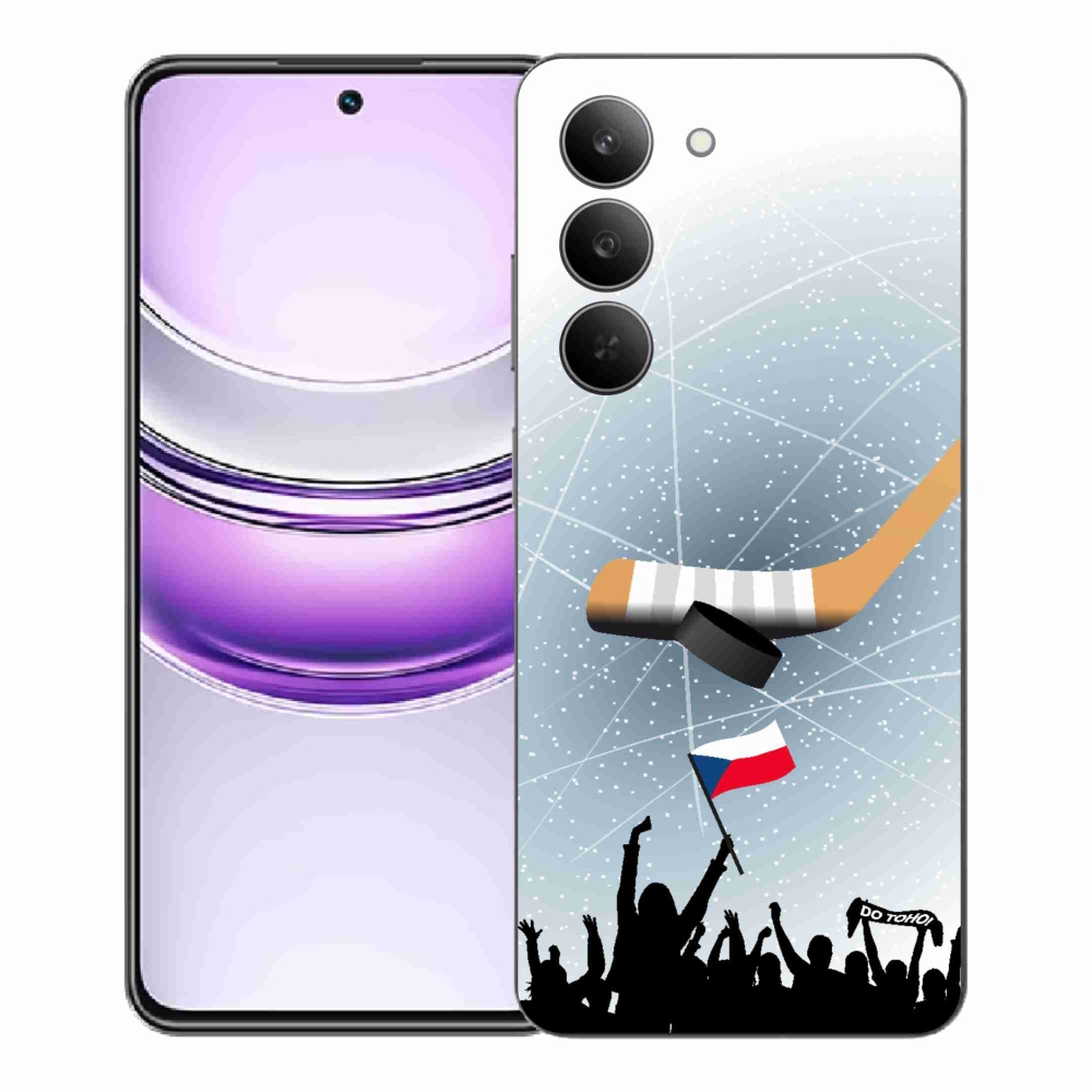 Gélový kryt mmCase na Realme 14x 5G - fanúšikovia hokeja