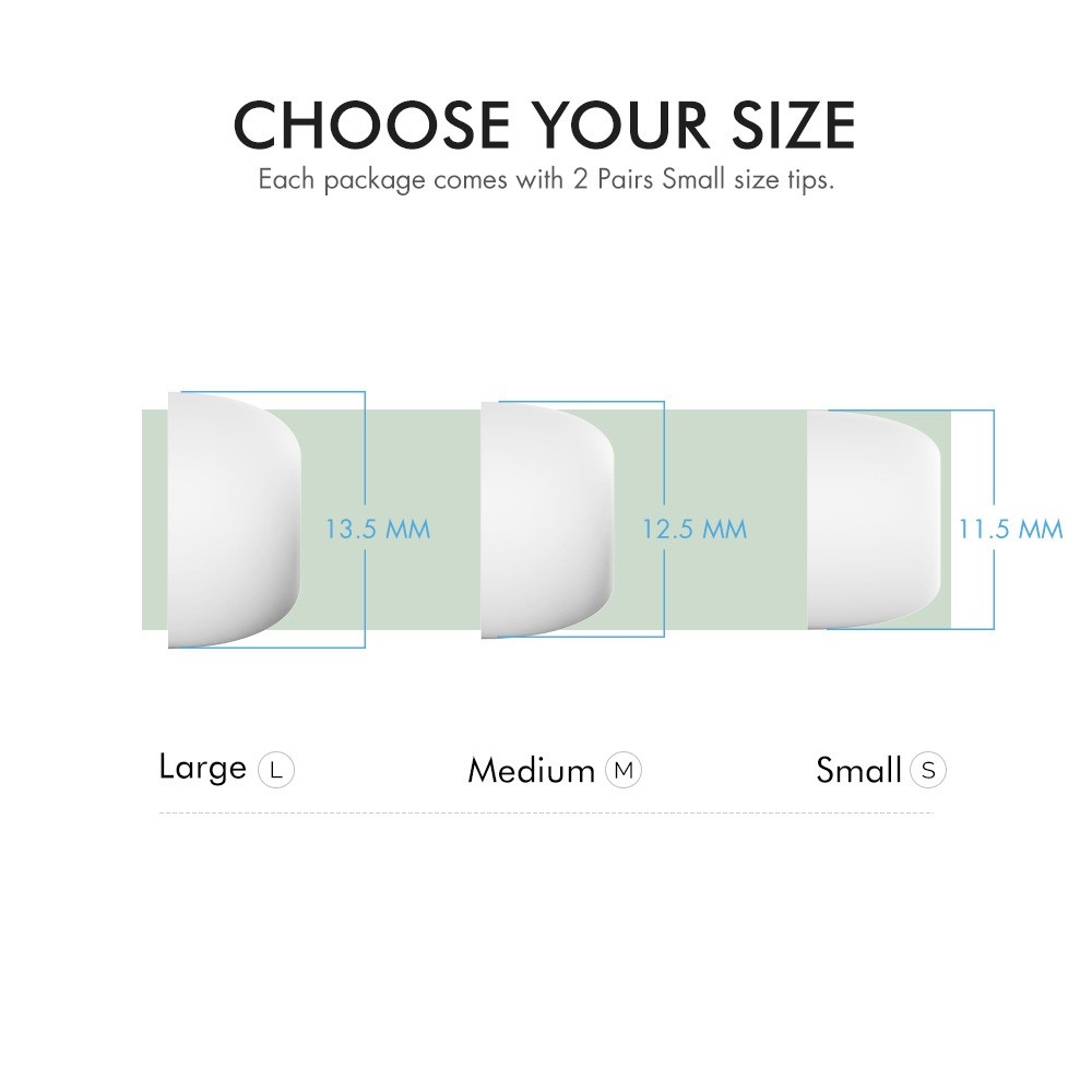 Sada čiernych silikónových nástavcov do slúchadiel kompatibilná s AirPods Pro/Pro 2 - S/M/L