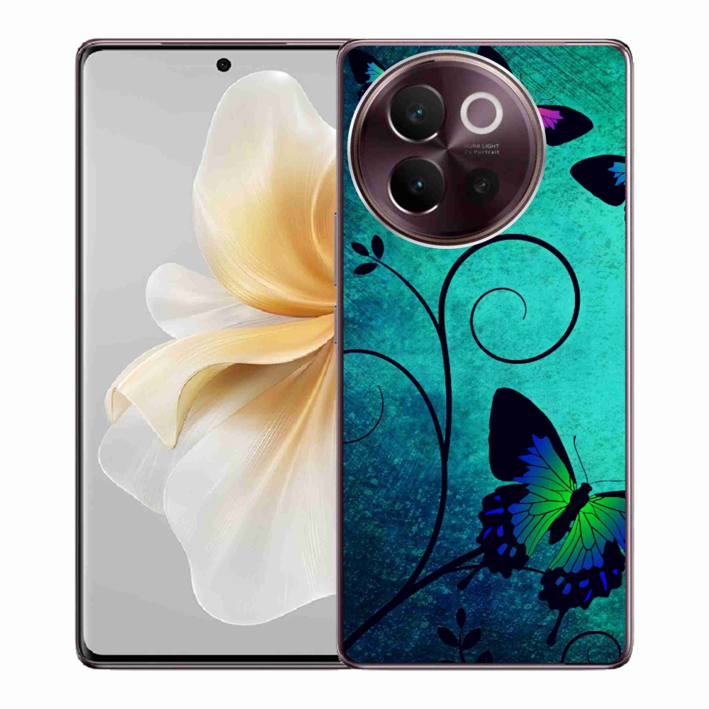 Gélový kryt mmCase na Vivo V40 Lite 5G - farební motýle