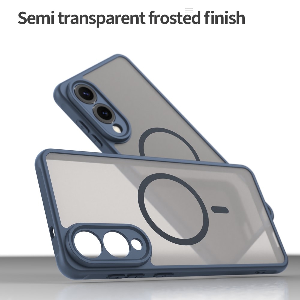 Case matný gélový obal s MagSafe na Samsung Galaxy S25 Edge - modrý