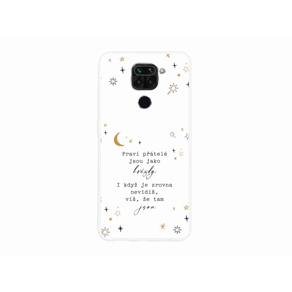 Gélový kryt mmCase na Xiaomi Redmi Note 9 - citát 6 biele pozadie