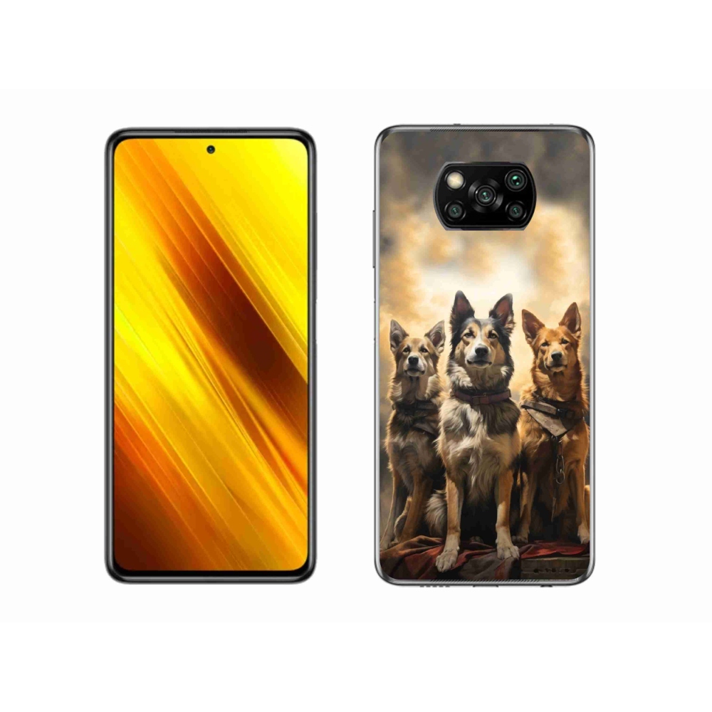 Gélový kryt mmCase na Xiaomi Poco X3 Pro - tri psy