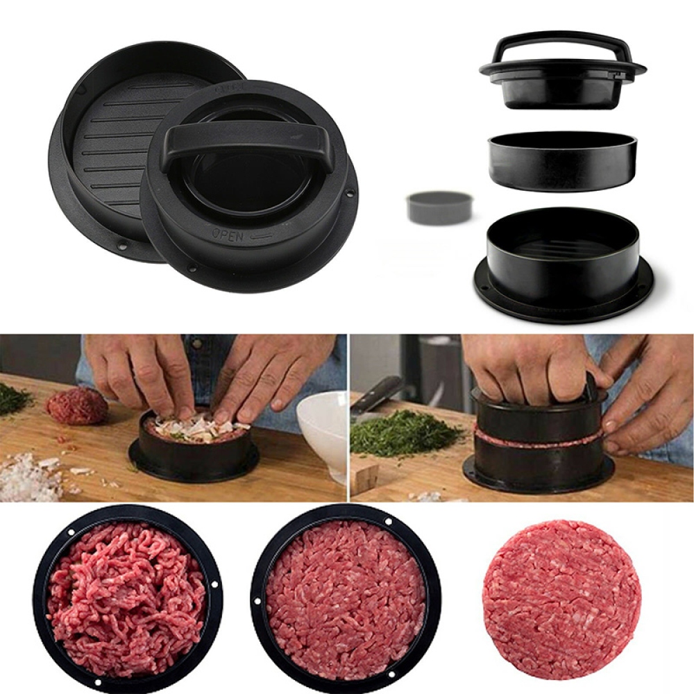 Forma na plnené hamburgery 3v1
