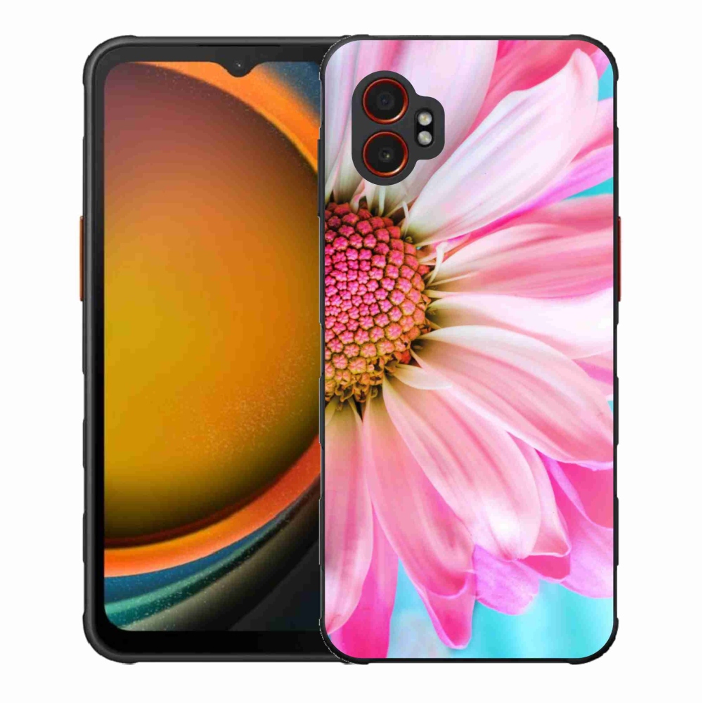 Gélový kryt mmCase na Samsung Galaxy Xcover 7 Pro - ružová kvetina