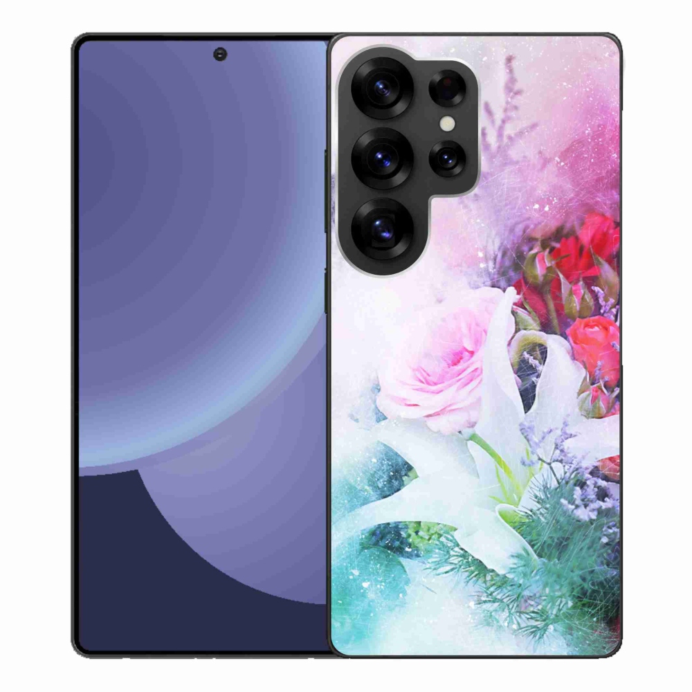 Gélový kryt mmCase na Samsung Galaxy S25 Ultra - kvety 4