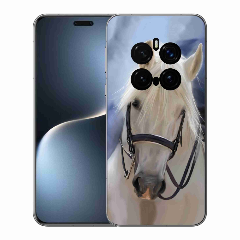 Gélový kryt mmCase na Honor Magic 7 Pro 5G - biely kôň