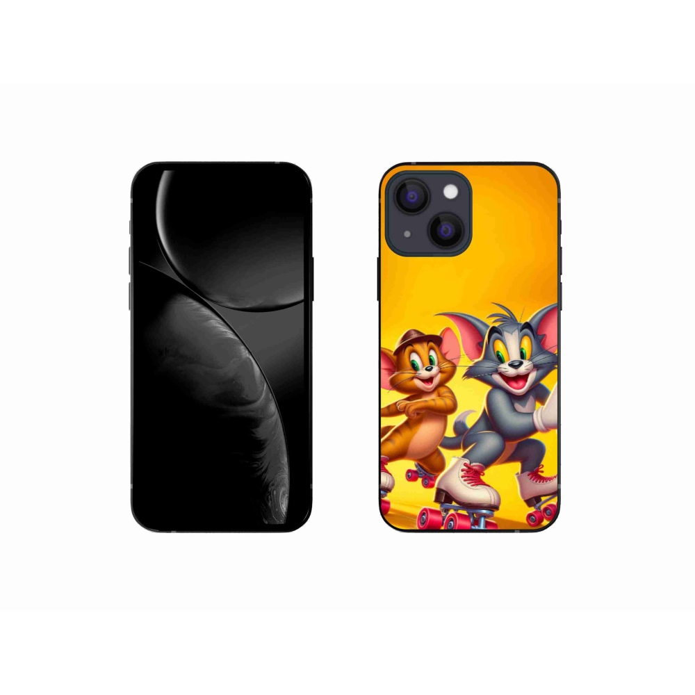 Gélový kryt mmCase na iPhone 13 mini 5.4 - tom a jerry