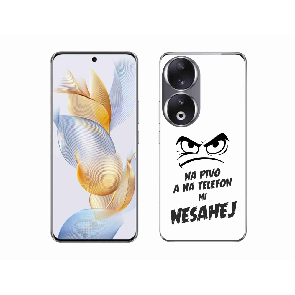 Gélový kryt mmCase na Honor 90 - pivný motív 2 biele pozadie