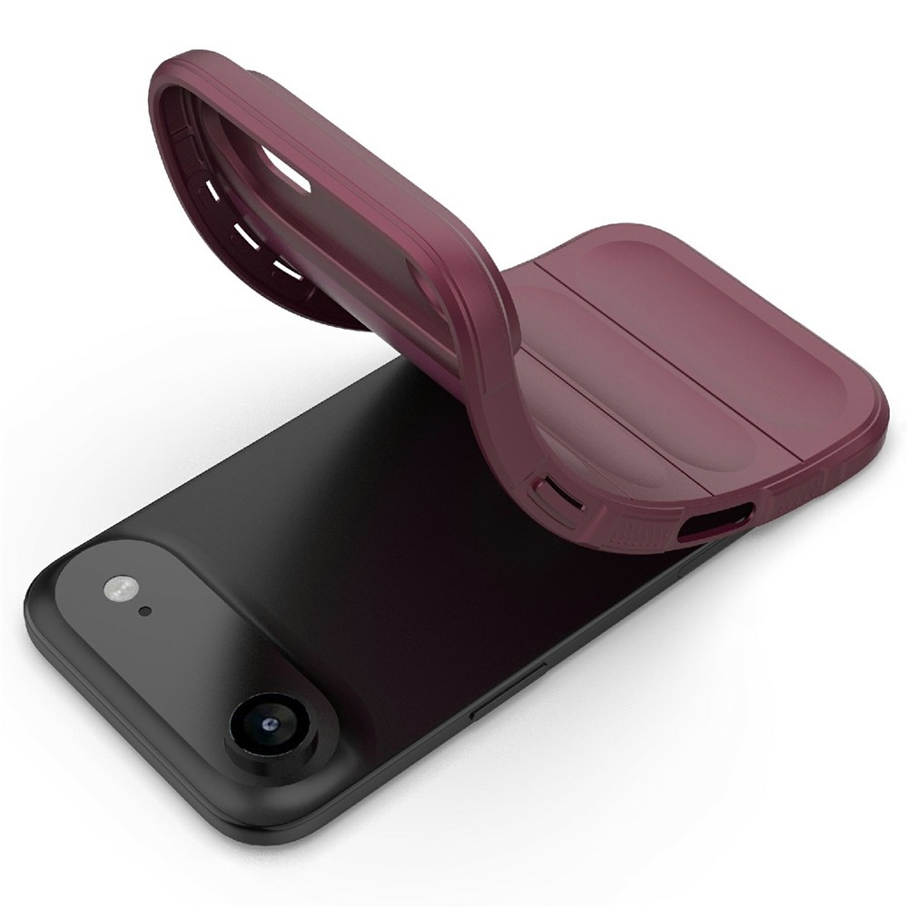 Rugg odolný gélový obal na iPhone 17 Air - vínový