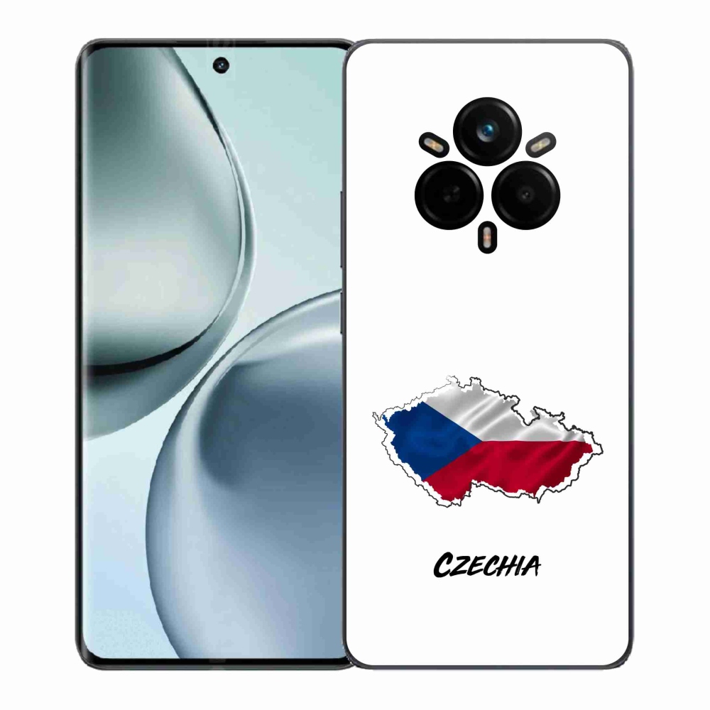 Gélový kryt mmCase na Realme 14 Pro+ 5G - Czechia biele pozadie