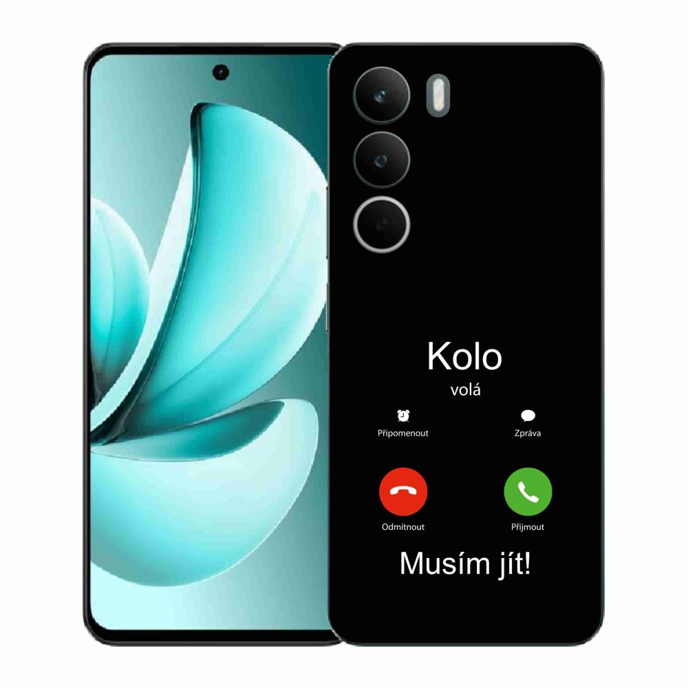 Gélový kryt mmCase na Realme C71 - koleso volá čierne pozadie