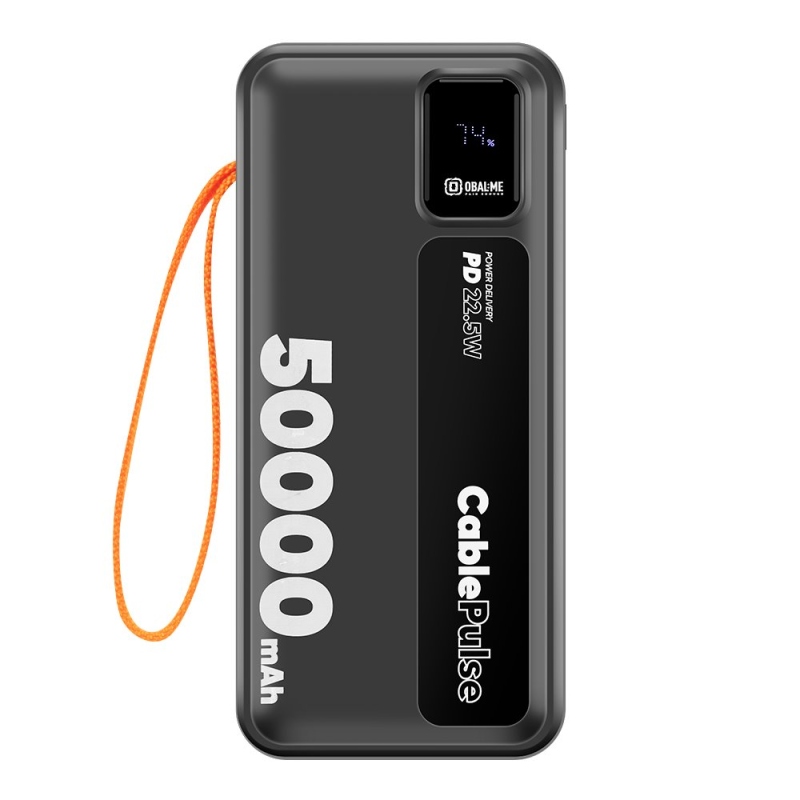 OBAL:ME CablePulse Powerbanka 50 000 mAh 22,5 W čierna